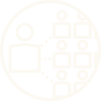 Icon mit einem AM und vielen Menschen