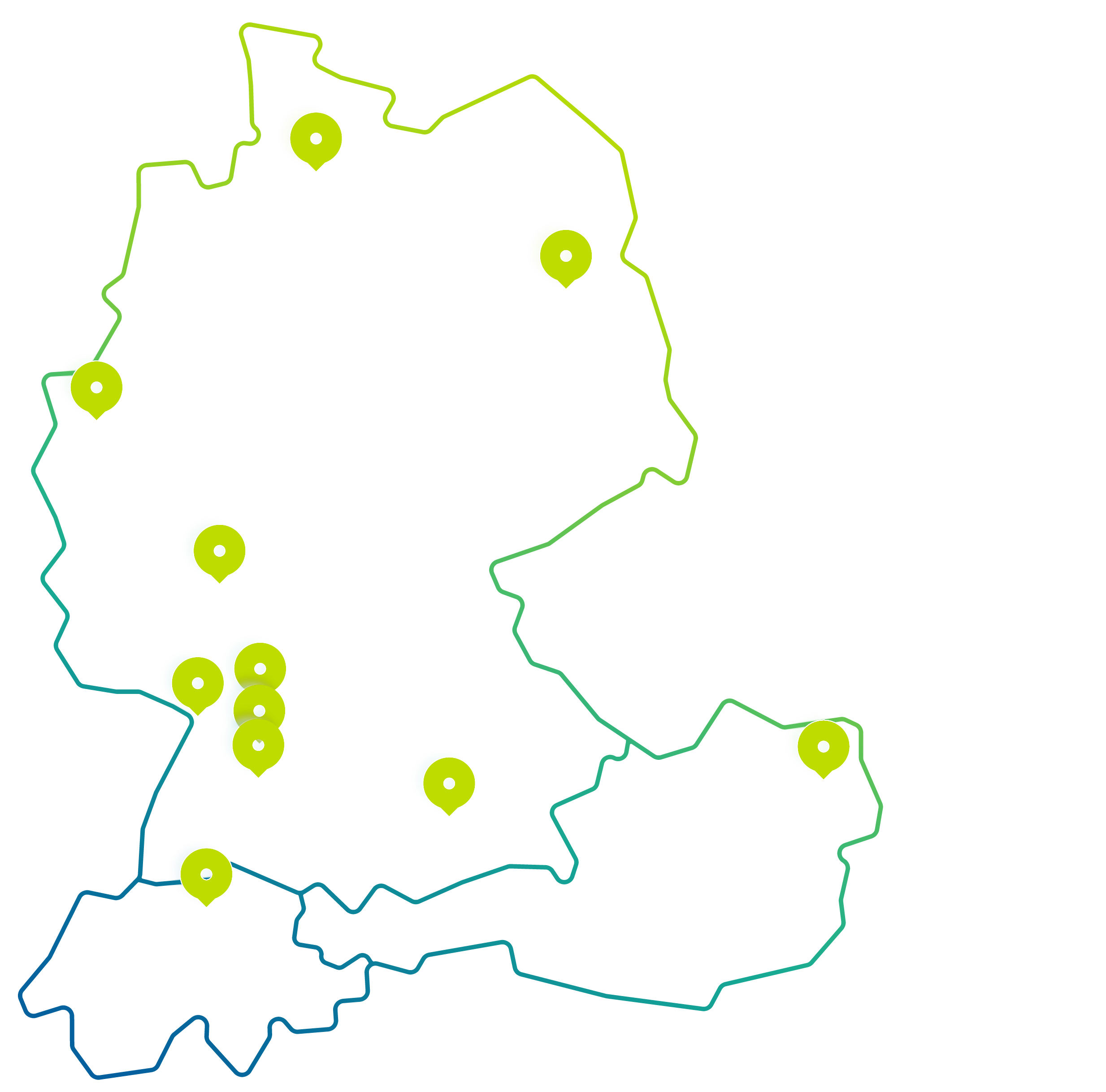Standorte SOLCOM in Deutschland, Österreich und der Schweiz